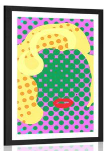 Plakat s paspartuom Marilyn Monroe u pop-art stilu