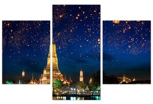 Slika - Luči za srečo, Bangkok (90x60 cm)