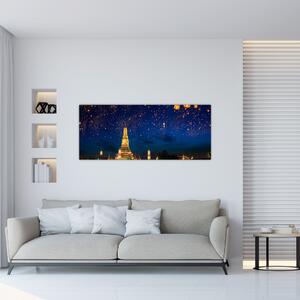 Slika - Luči za srečo, Bangkok (120x50 cm)