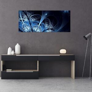 Slika temno modre rože (120x50 cm)