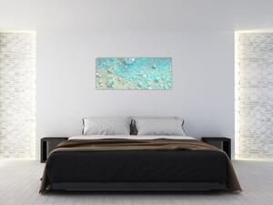 Slika - Morsko vzdušje v turkiznih odtenkih (120x50 cm)