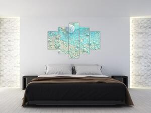 Slika - Morsko vzdušje v turkiznih odtenkih (150x105 cm)