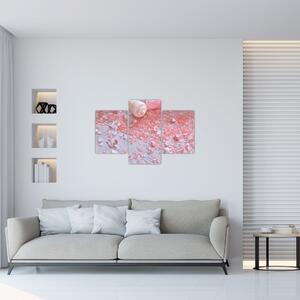 Slika - Obmorsko vzdušje v roza odtenkih (90x60 cm)