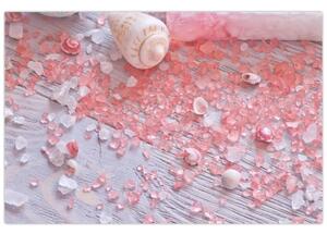 Slika - Obmorsko vzdušje v roza odtenkih (90x60 cm)
