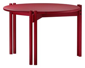 Crveni okrugao stolić za kavu od masivnog bora ø 60 cm Sticks – Karup Design