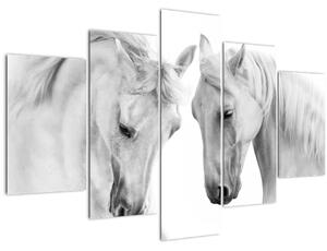 Slika belih konjev (150x105 cm)