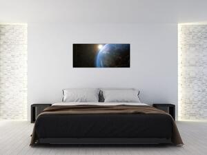 Slika zemlje iz vesolja (120x50 cm)