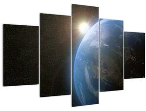 Slika zemlje iz vesolja (150x105 cm)
