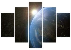 Slika zemlje iz vesolja (150x105 cm)