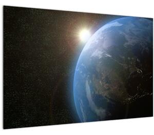 Slika zemlje iz vesolja (90x60 cm)