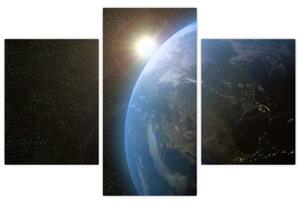 Slika zemlje iz vesolja (90x60 cm)
