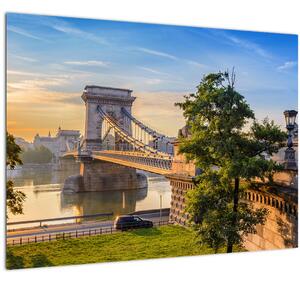 Slika - Most čez reko, Budimpešta, Madžarska (70x50 cm)