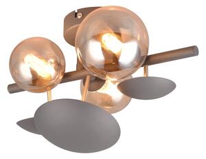 Siva/u zlatnoj boji zidna lampa Bubble – Trio Select
