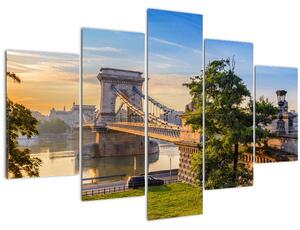 Slika - Most čez reko, Budimpešta, Madžarska (150x105 cm)