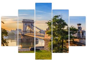 Slika - Most čez reko, Budimpešta, Madžarska (150x105 cm)