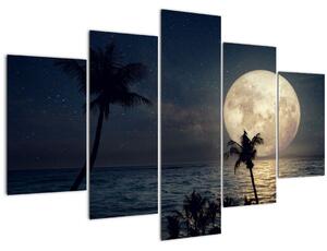 Slika - Plaža pod polno luno (150x105 cm)