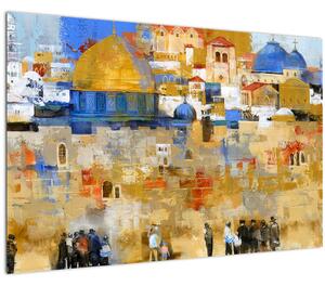 Slika - Zid objokovanja, Jeruzalem, Izrael (90x60 cm)