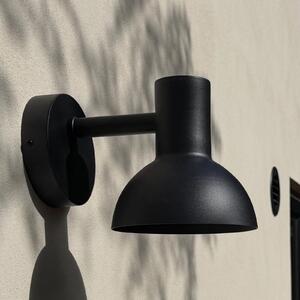 Markslöjd Nubi LED vanjska zidna svjetiljka, crna, IP44, prigušljiva, čelik, prigušiva, Crno, Nehrđajući čelik