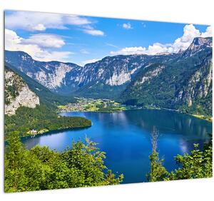 Slika - Hallstattsko jezero, Hallstatt, Avstrija (70x50 cm)