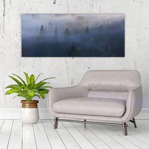 Slika - Gozd v megli, Karpati, Ukrajina (120x50 cm)