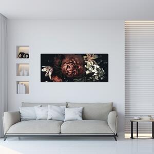 Slika - Temne rože (120x50 cm)