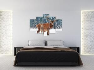 Slika jelena s srno (150x105 cm)