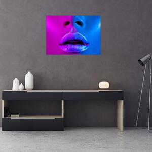 Slika obarvanih ustnic (70x50 cm)