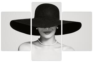 Slika - Ženska s klobukom (90x60 cm)
