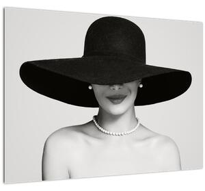 Slika - Ženska s klobukom (70x50 cm)
