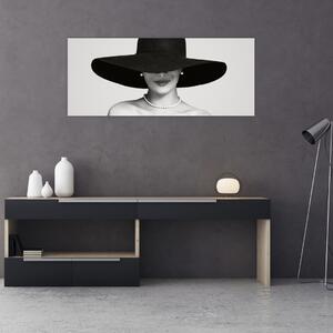 Slika - Ženska s klobukom (120x50 cm)
