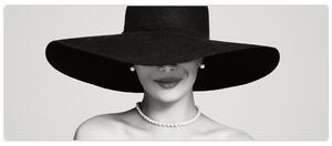 Slika - Ženska s klobukom (120x50 cm)