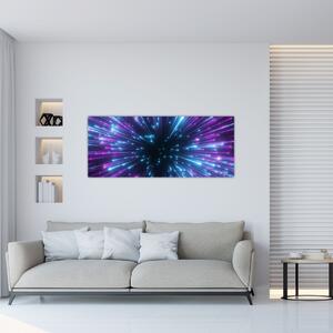 Slika - Neonski prostor (120x50 cm)