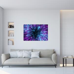 Slika - Neonski prostor (90x60 cm)
