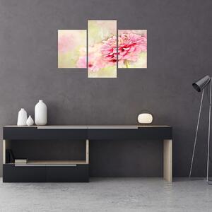Slika - Rožnata roža, akvarel (90x60 cm)