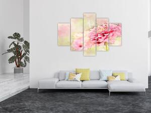 Slika - Rožnata roža, akvarel (150x105 cm)