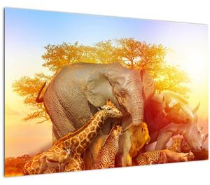 Slika afriških živali (90x60 cm)