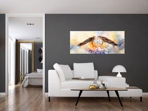 Slika - Lovilec sanj s perjem (120x50 cm)