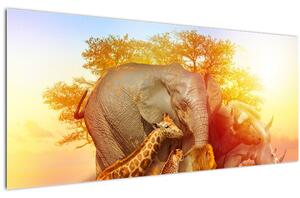 Slika afriških živali (120x50 cm)