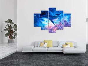Slika - Vesoljski kit (150x105 cm)