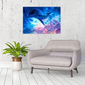 Slika - Vesoljski kit (70x50 cm)