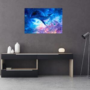 Slika - Vesoljski kit (90x60 cm)
