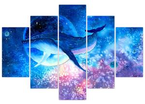 Slika - Vesoljski kit (150x105 cm)
