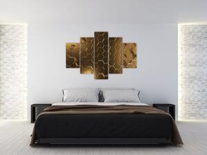Slika - Zlati šesterokotniki (150x105 cm)