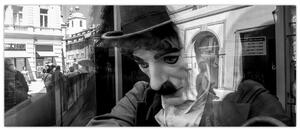 Slika - Charles Chaplin v Pragi (120x50 cm)