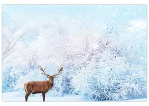 Slika veličastnega jelena (90x60 cm)