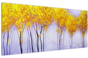 Slika rumenih dreves (120x50 cm)