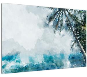 Slika palme nad morjem (90x60 cm)