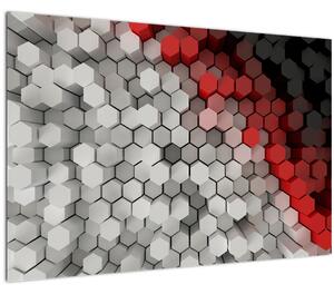 Slika - 3D šesterokotniki (90x60 cm)