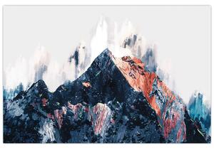 Slika - Abstraktna gora (90x60 cm)