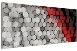 Slika - 3D šesterokotniki (120x50 cm)